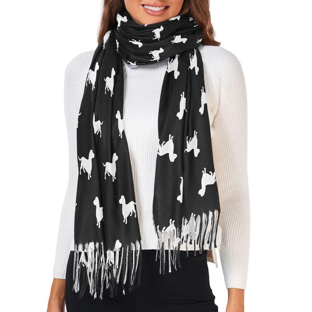 2919 Dachshund Dog Silhouette Soft Imitation Cashmere Feel unisex